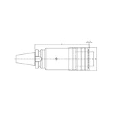 Quick Change Tapping Chuck with Length Compensation BT30-TC312-70~1433-142 - Makotools Industrial Supply Tools for Metal Cutting